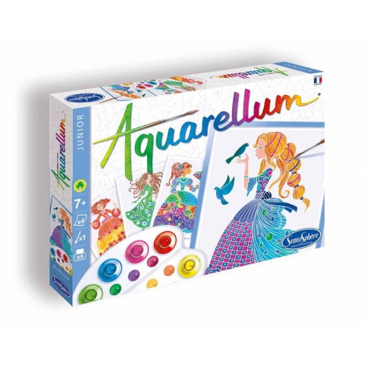 KSIĘŻNICZKI KWIATOWE AQUARELLUM JUNIOR - Zestaw artystyczny z farbami Sentosphere2.jpg