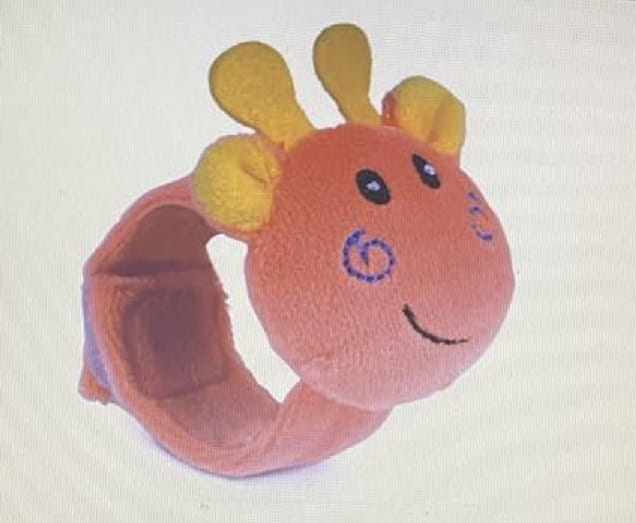 Pluszowa grzechotka na rączkę Canpol babies Żyrafa.jpg