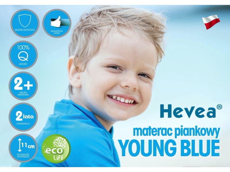 Materac piankowy Hevea Young Blue5.jpg