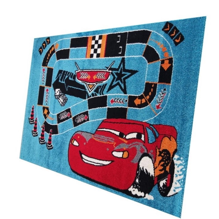 TOR WYŚCIGOWY - Niebieski dywan dla dzieci Dywanpol.jpg