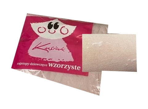 Rajstopy dla dziewczynki brudny róż wzorzyste JULA 140-146.jpg